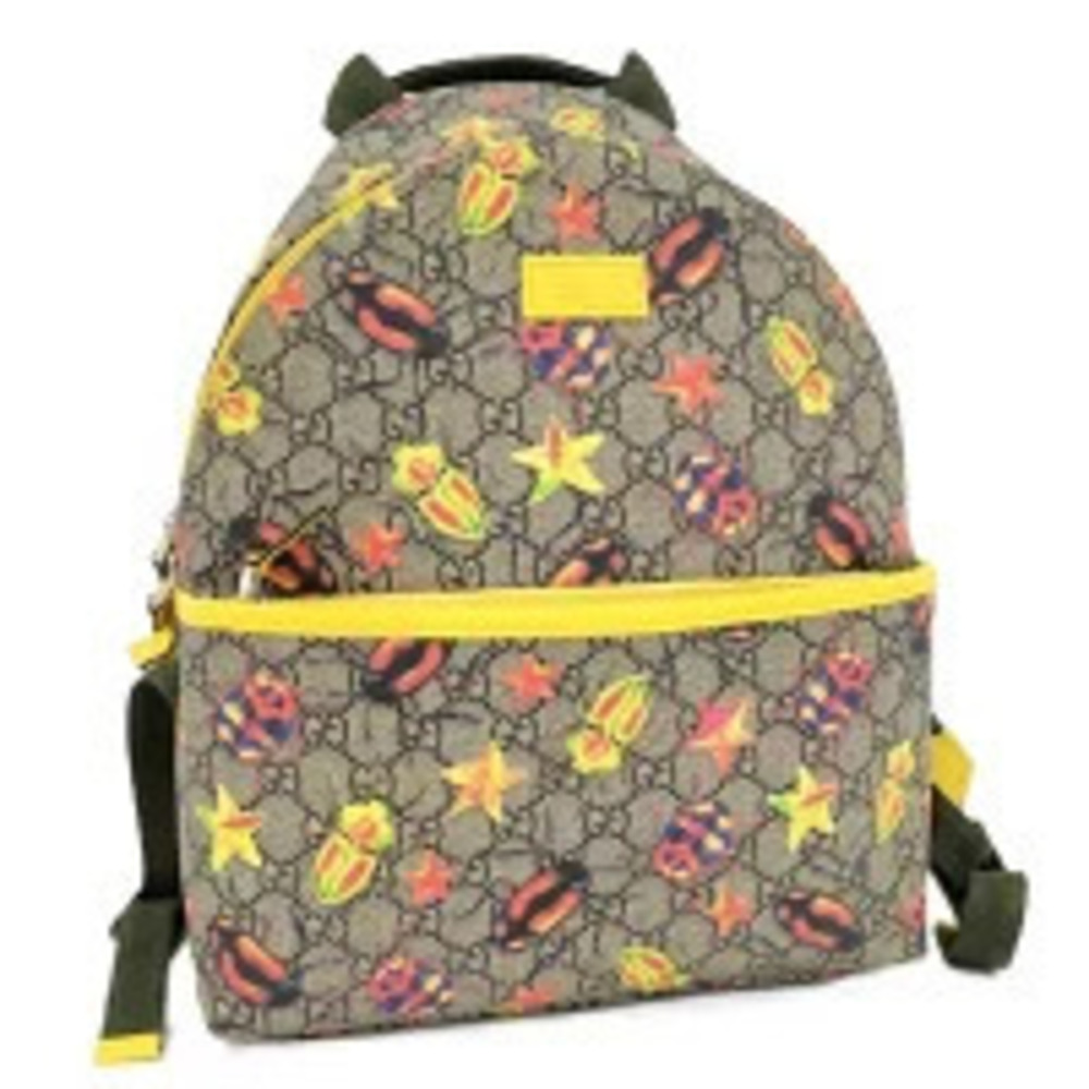 Gucci Backpack Rucksack Daybag GG Supreme Leather